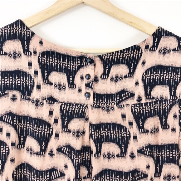 Anthropologie Maeve dress with polar bear print - Picture 4 of 6